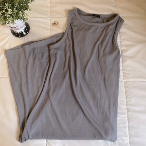 Pretty Garden Casual Grey Summer Dress